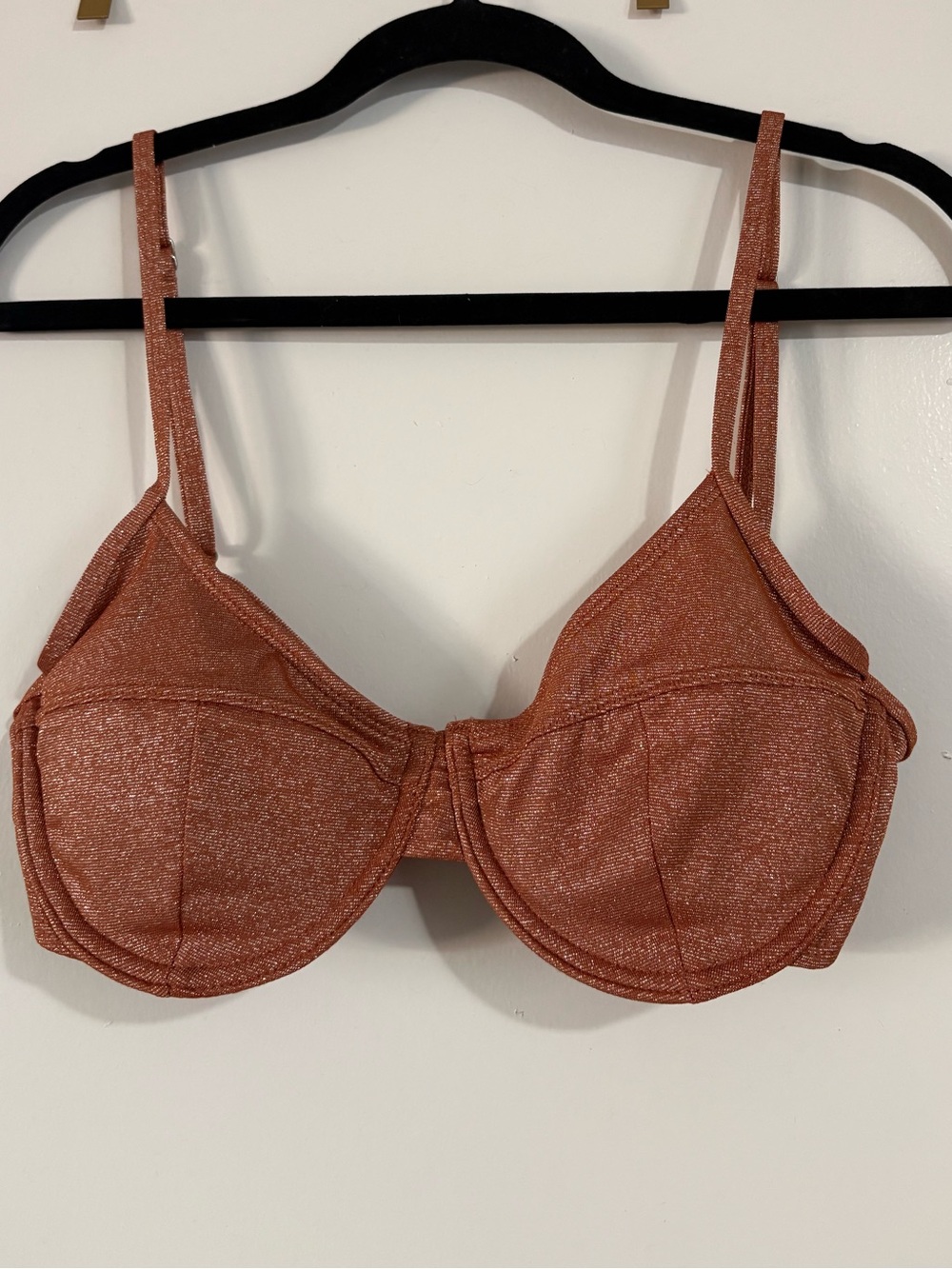 Shimmery Orange UnderWire Swimsuit